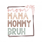 Preview: Bügelbild Mama - Mom Schriftzug bunt