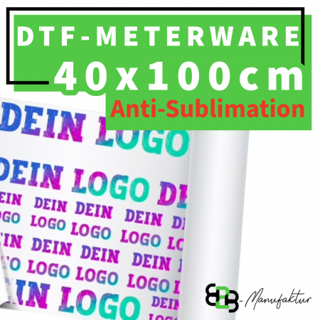 DTF-Transferfolie Meterware 40x100cm - Anti-Sublimation