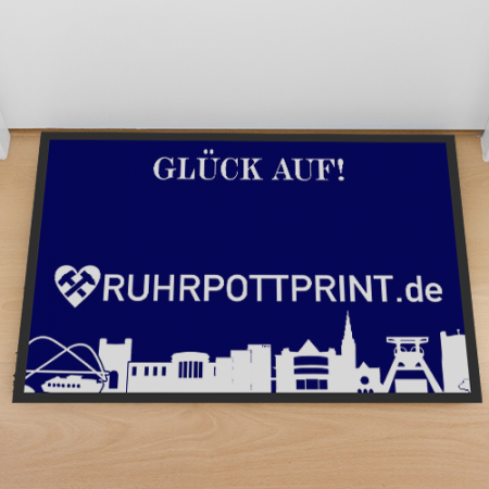 Fußmatte rutschfest mit deinem Logo,Größe 40x60cm -Einzelstück-