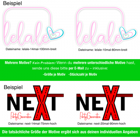 Preview: Druckvorlage anlegen/anpassen 100x56cm - zubuchbarer Service für UV-DTF - Sticker