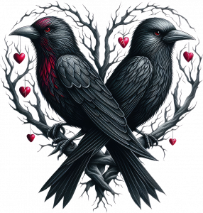 raben-flicken-buegelbild--aufbuegler-gothic--buegelmotiv