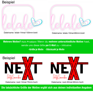 Druckvorlage anlegen/anpassen 100x56cm - zubuchbarer Service für UV-DTF - Sticker